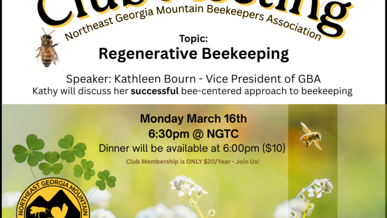 March 16 – Kathleen Bourn: Regenerative Beekeeping